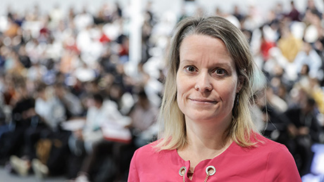 Tanja Käser, recipient of the Credit Suisse Award for Best Teaching - 2023 EPFL/ Alain Herzog